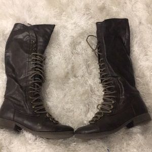 riding boots lace up